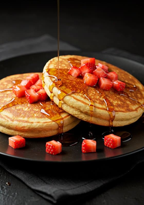 Pancakes con fresa