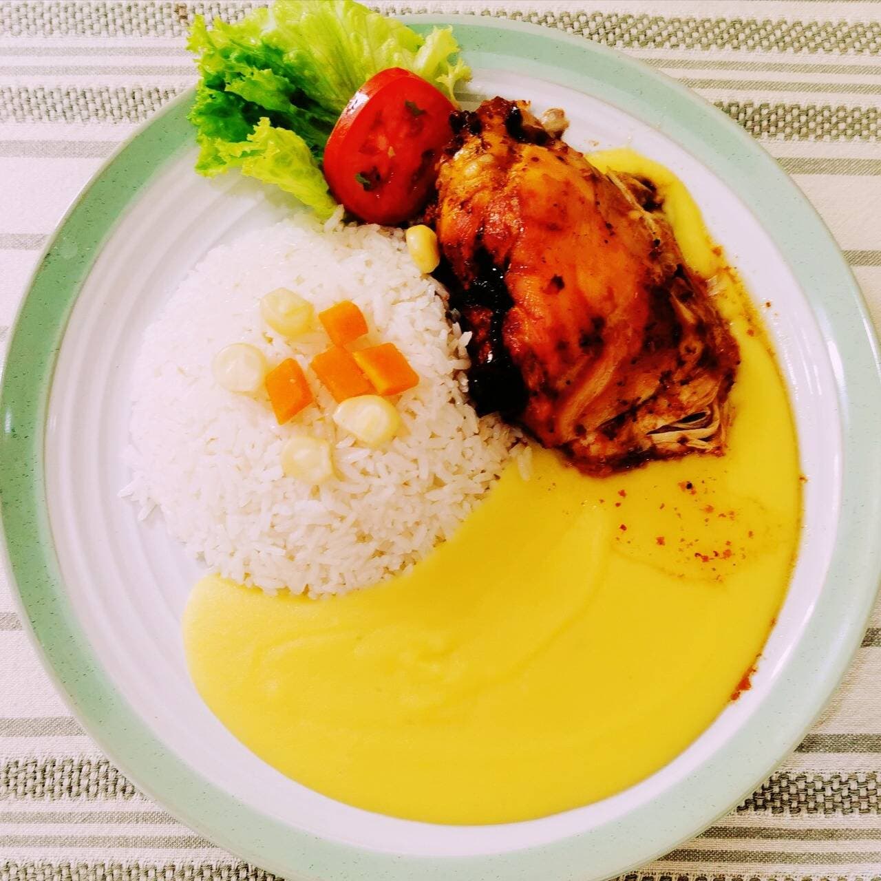 1 Presa de Pollo al Horno con Puré