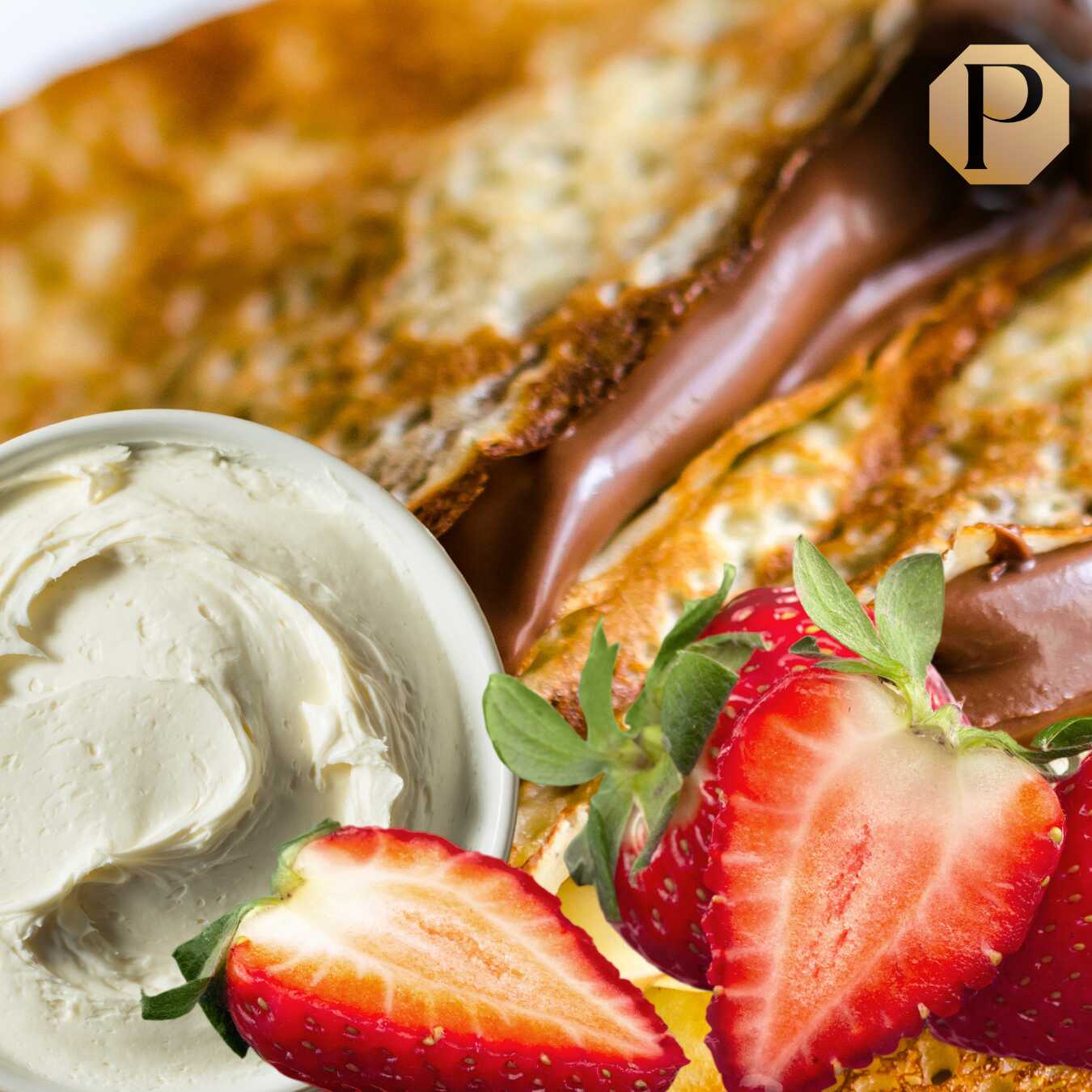 Fresa/Nutella/Philadelphia mas Topping y Deco
