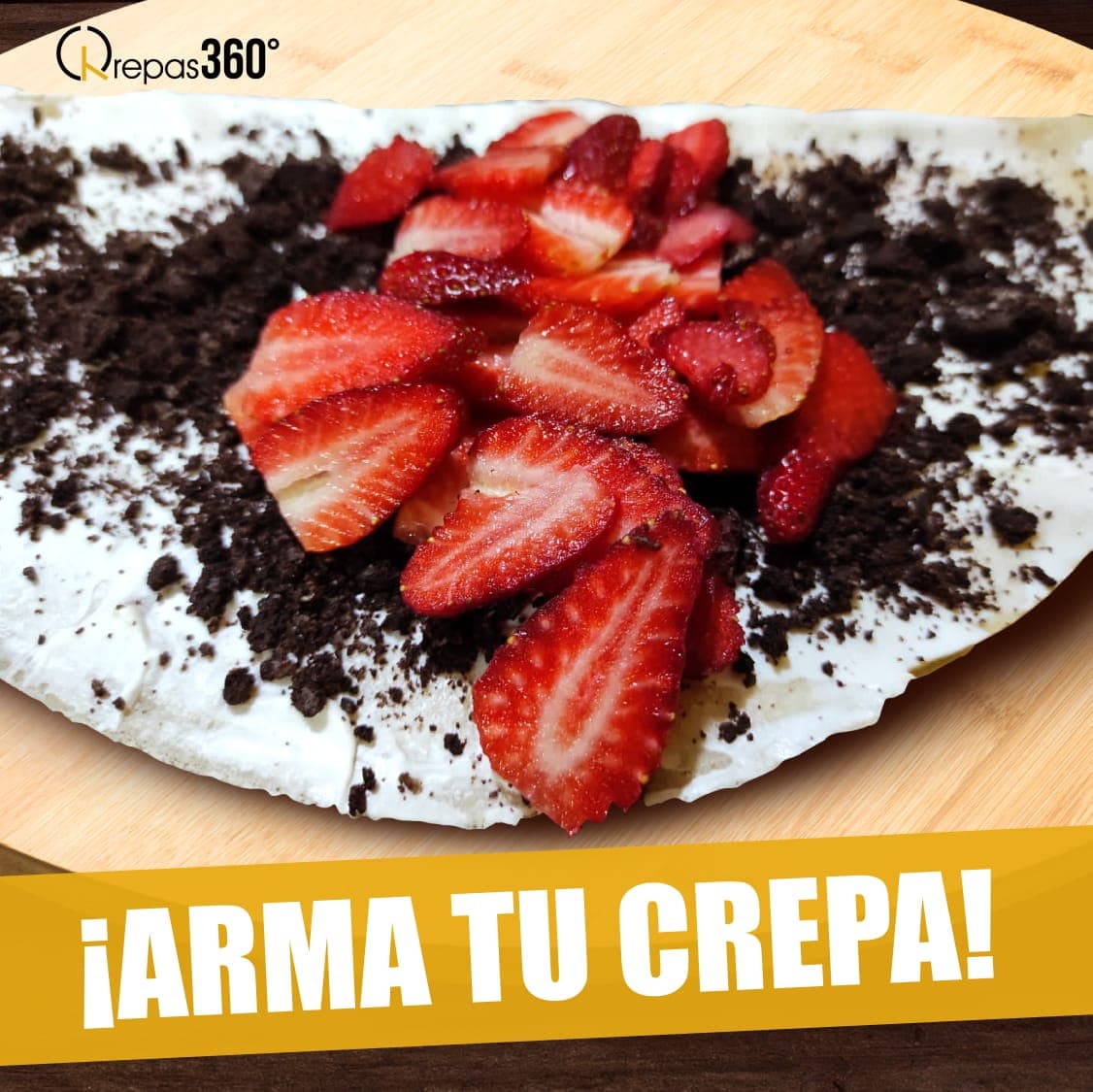 Elige 2 Ingredientes en Tu Crepa