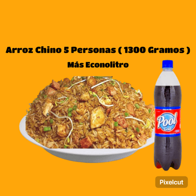 Arroz Chino 5 Personas ( 1300 Grs ) Más Gaseosa 1L