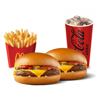 McTrío Mediano 2 Hamburguesas con Queso