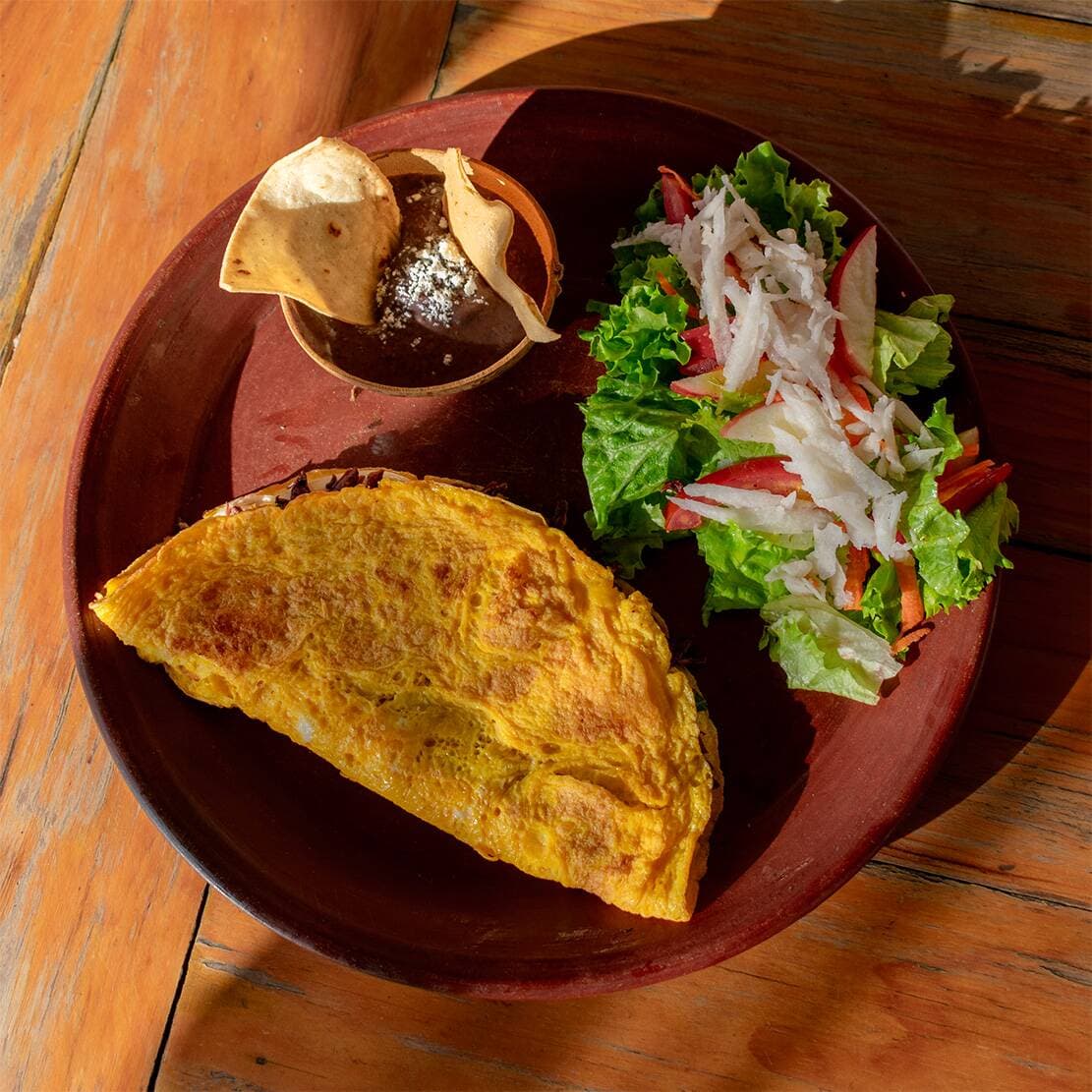 Omelette de Chorizo y Quesillo