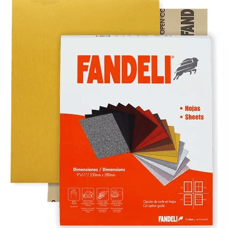 LIJA MADERA FANDELI AMARILLA #120 18250