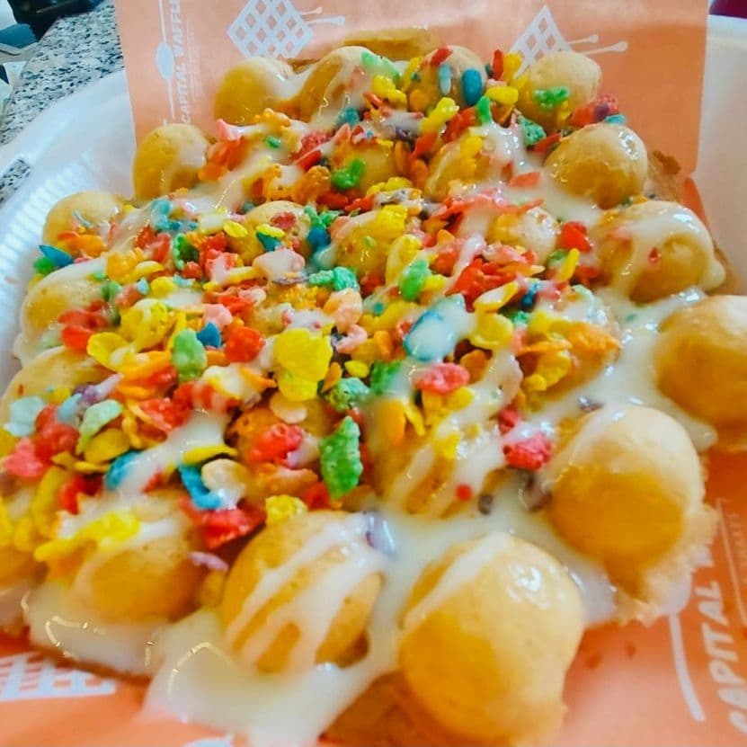 Rainbow Bubble Waffle