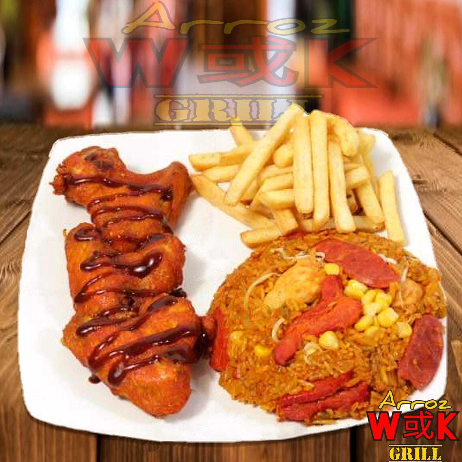 Arroz Paisa + Alitas BBQ + Papas (Personal)
