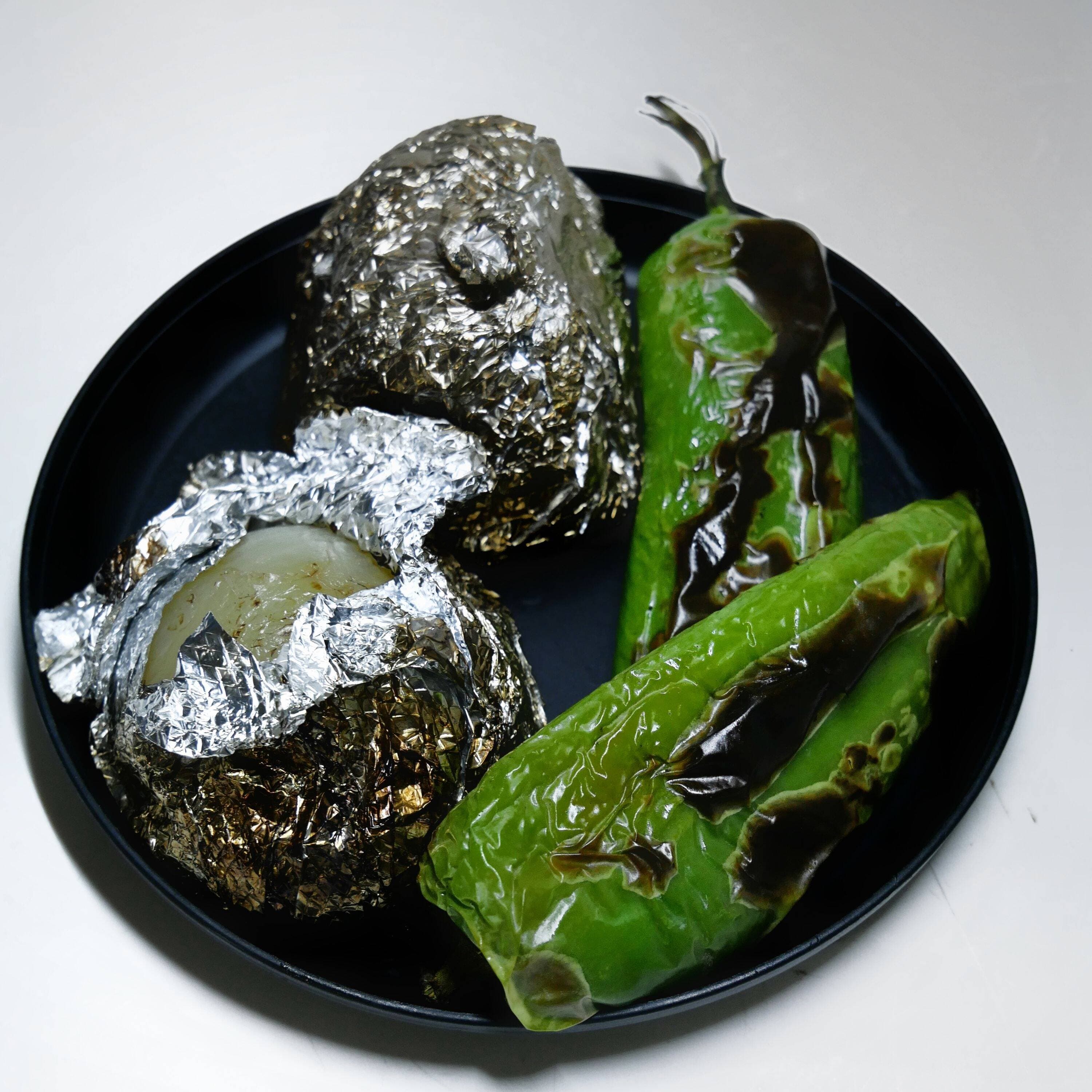 Orde de Cebolla Asada y Chilaca Asada