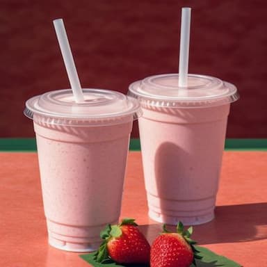 Licuado de fresa 1/2