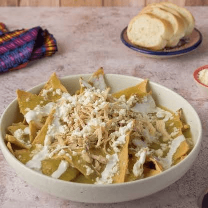 Chilaquiles con pollo