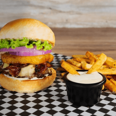 Hamburguesa Tropical Burger y Papas