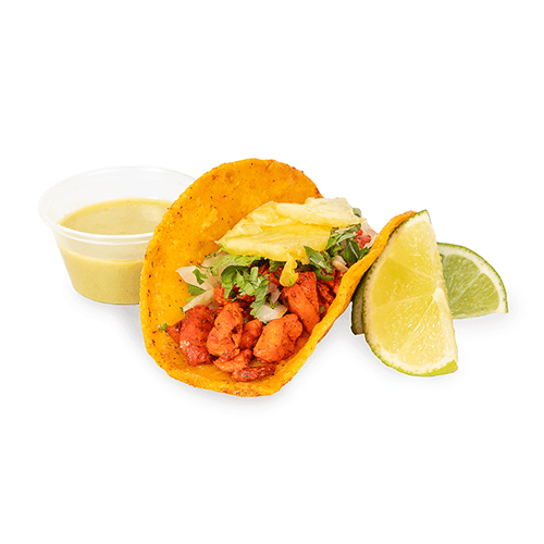 Taco de pollo al pastor