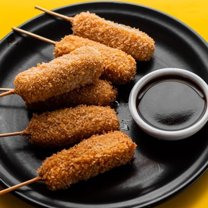 Kushiages de Queso 6 Piezas