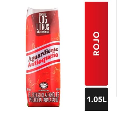 Tetra Aguardiente Antioqueño Rojo.