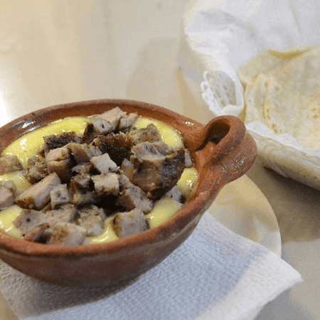 Queso Fundido de Arrachera