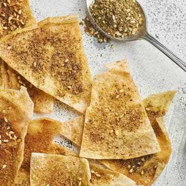 Porcion de Pita Chips con Zaatar