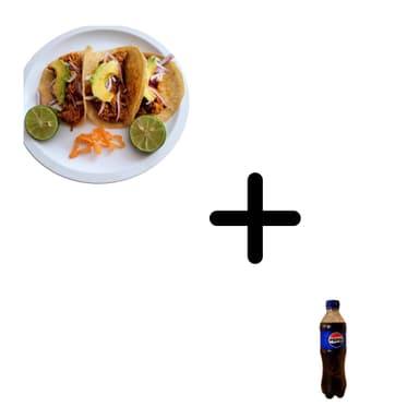 TACOS DE COCHINITA + PEPSI