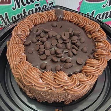 Mous de Chocolate con Foudge y chispas de Chocolat