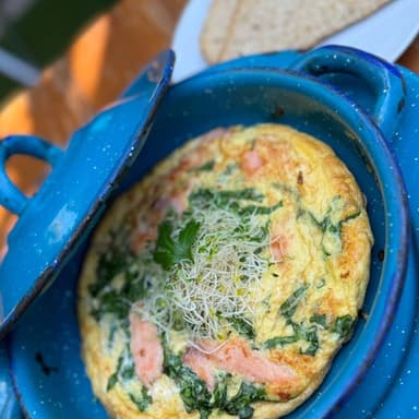 Fritata de salmon