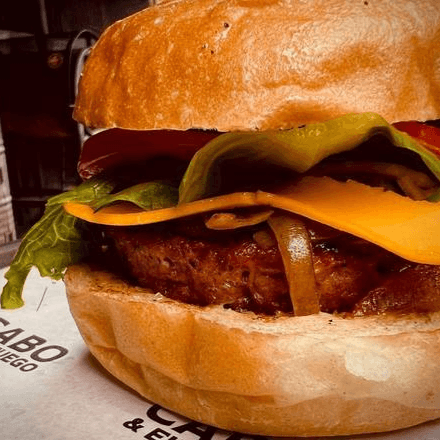 Hamburguesa Vegetariana 125 G con Papas