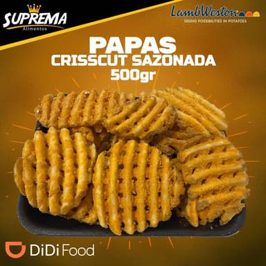 Papas Crisscut Sazonada 500 gr
