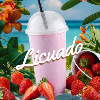 LICUADO FRESAS NATURALES. UN LITRO
