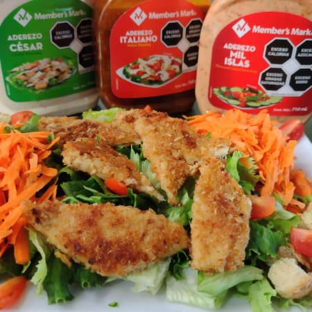 Ensalada Cesar con Milanesa de Pollo
