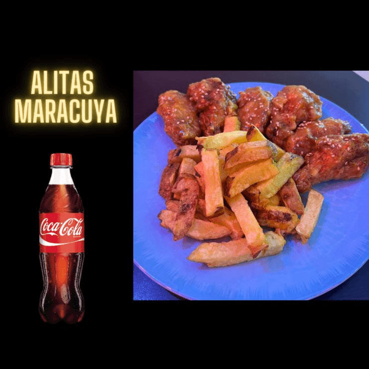 Combo Alita a la Maracuya + Coca Cola 500 Ml