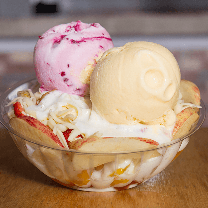 Ensalada de Frutas con Helado