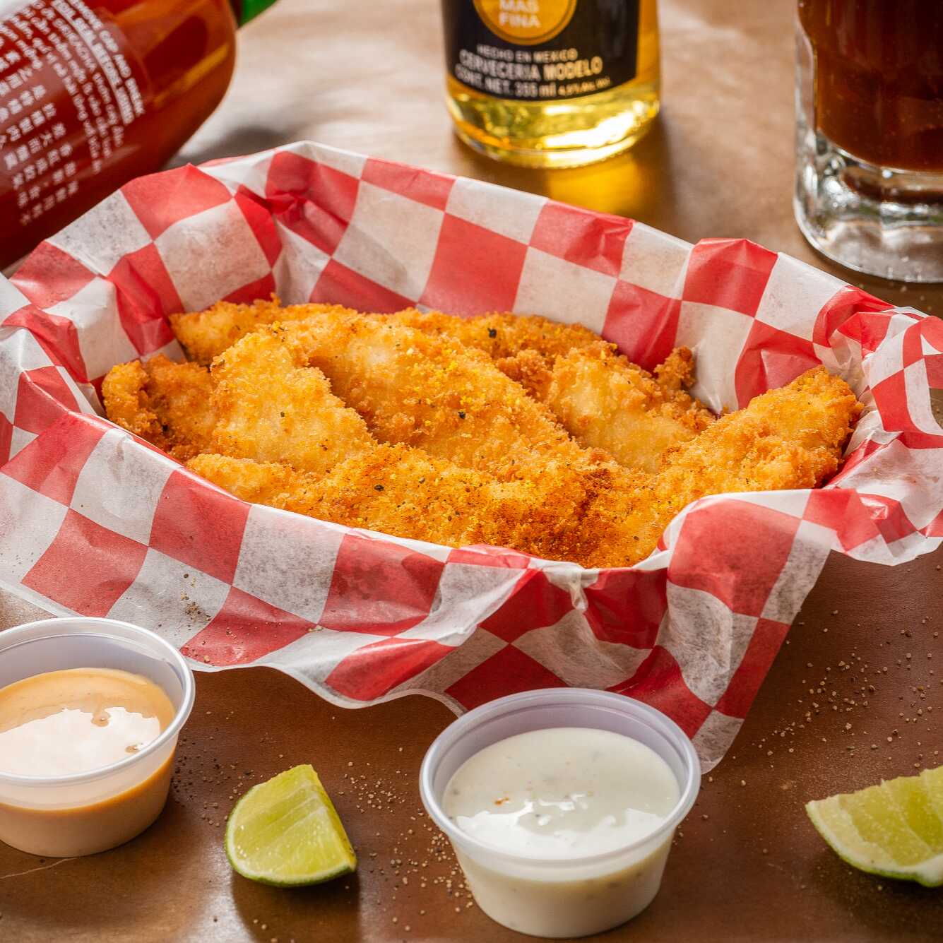 TIra de Pollo Frito