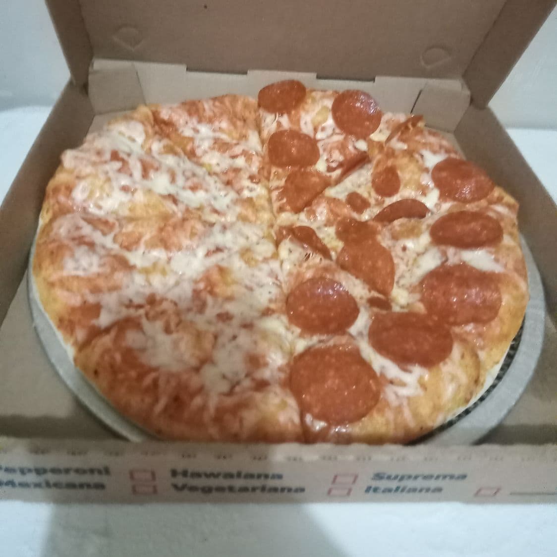 Pizza pepperoni/ Queso Grande