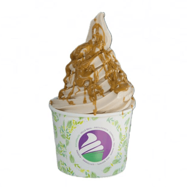 Helado de Yogurt Sabor Galleta Lotus.