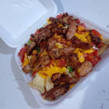 Nachos con Arrachera Grandes