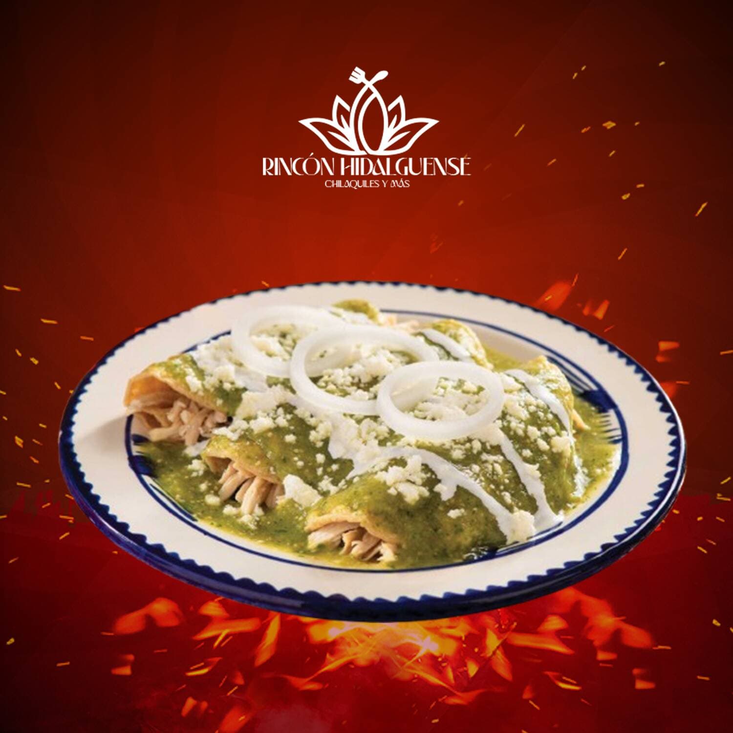 Enchiladas Verdes con Pollo