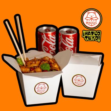 2 Woks de Camarón + 2 Coca Cola 355 ML