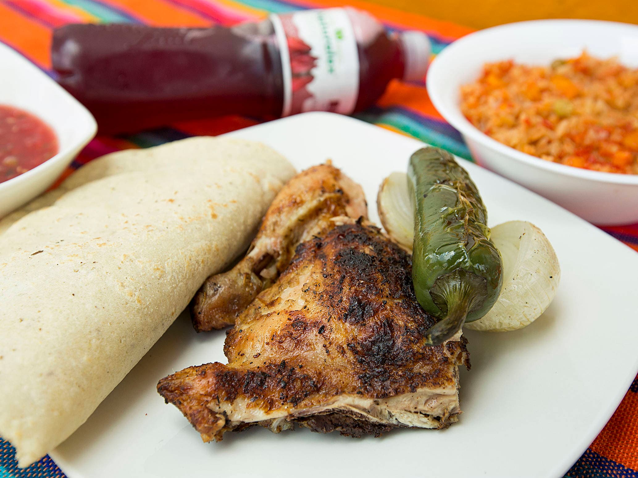 1/4 Pollo + Complemento + Bebida