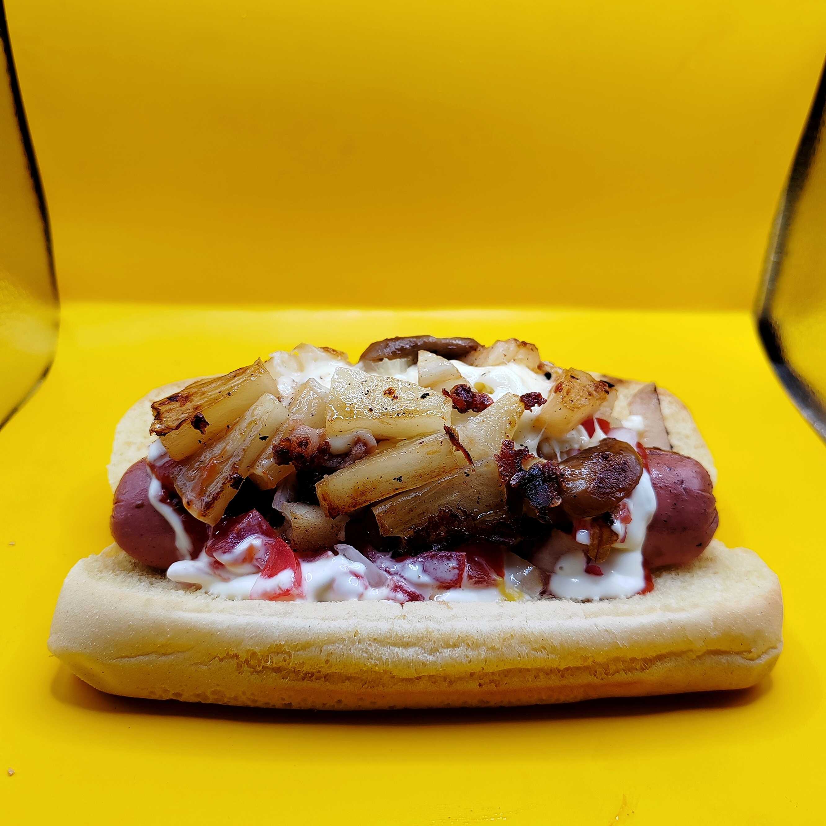 Hot Dog con Piña