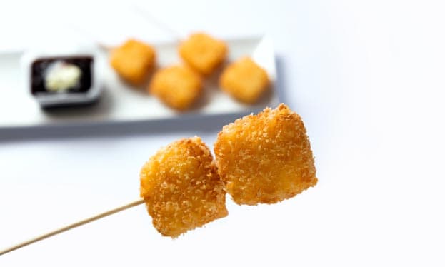 6 Kushiages de Queso