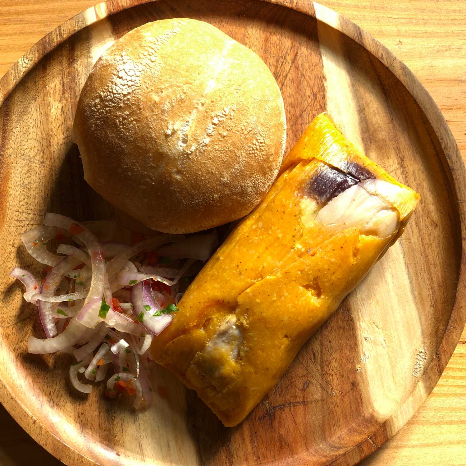 Tamal Criollo con Lomito de Chancho
