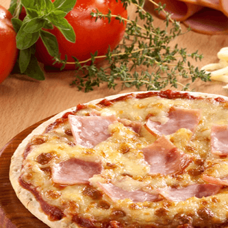 Pizzeta Jamon y Queso 22 Cm