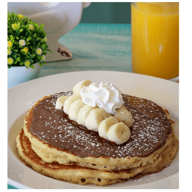 Hot Cake Nutela y platano