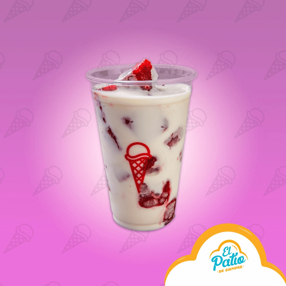 Fresas con Crema y Nieve