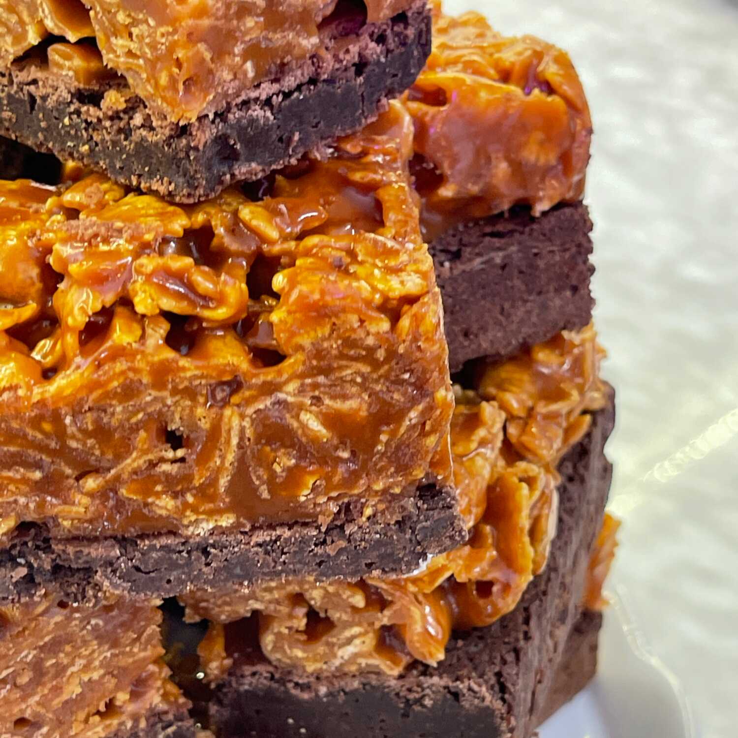 Caramel brownie