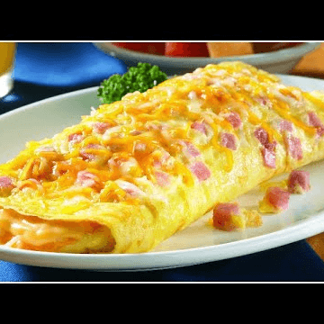 Omelette de Queso y Espinaca