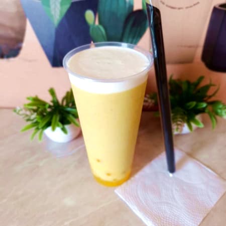 Frappe de Mango Pomelo Chesse Floam Gelly Mango
