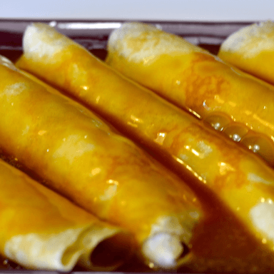 Crepa de Plátano y Caramelo