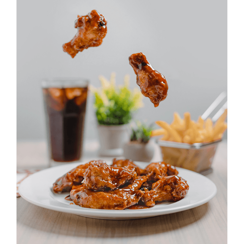 Alitas X 6 y Papas a la Francesa