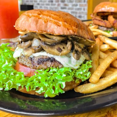 Mushroom Swiss Burger
