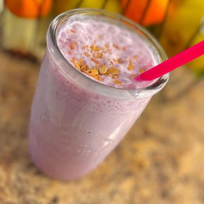 Licuado de frutos rojos