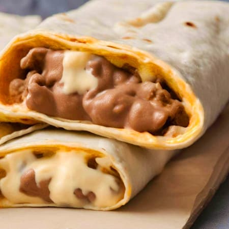 BURRITO FRIJOLES CON QUESO