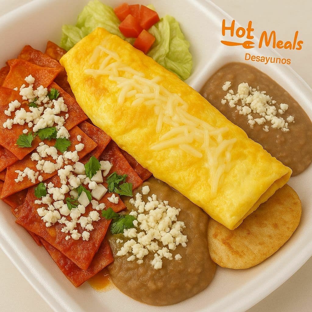Chilaquiles Rojos con Huevos